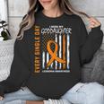 In Memory Of Goddaughter Leukemia Awareness USA Flag Shirts Women Kids Men Unisex Sweatshirt