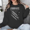 In Memory Of Many In Honor Of All On Back Unisex Sweatshirt