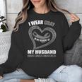 In My Memory Of My Husband BRAIN CANCER AWARENESS Unisex Sweatshirt
