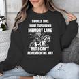 Memory Lane Trips Can't Remember Way Forgetful Grandma Horse Unisex Sweatshirt