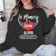 In Memory Of Son Alwin Customized Personalized Memorial Unisex Sweatshirt