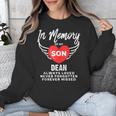 In Memory Of Son Dean Customized Personalized Memorial Unisex Sweatshirt In Memory Of Son Dean Customized Personalized Memorial Unisex Sweatshirt