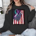 In Memory Of My Uncle Suicide Awareness American Flag Women Kids Men Unisex Sweatshirt