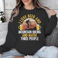 Mountain Biking Beer Drinking Introvert Sayings For Cyclist Unisex Sweatshirt
