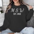 MSW Master Social Work Class Of 2022 Graduation Unisex Sweatshirt