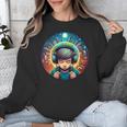 Music Enthusiast Under Starry Skies World Introvert Boy Unisex Sweatshirt
