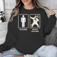Music Teacher Dabbing Unicorn Graduation Shirt Unisex Sweatshirt