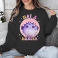 Not a Hugger Cute Pufferfish Autism Awareness Introverts Unisex Sweatshirt