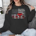 Nurse 2018 American Flag Tee Nursing School Graduation Unisex Sweatshirt