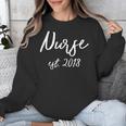 NURSE EST 2018 New Nursing School Graduation Shirt Unisex Sweatshirt