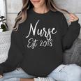 Nurse Established 2018 Shirt Nursing School Graduation Unisex Sweatshirt