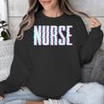 Nurse Glitch Aesthetic Graduation Nurse Glitch Graphic Art Unisex Sweatshirt