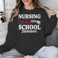 Nursing School Survivor 2025 RN ER Graduation Nurse Grad Unisex Sweatshirt