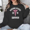 Nursing School Survivor Apparel Graduation Party Nurse RN Unisex Sweatshirt