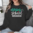 Nursing School Survivor RN Grad Nurse Graduation Student Unisex Sweatshirt