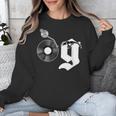 Old School Dad OG Hip Hop Head Vinyl Retro 80s90s Nostalgia Unisex Sweatshirt Old School Dad OG Hip Hop Head Vinyl Retro 80s90s Nostalgia Unisex Sweatshirt