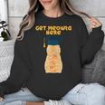 Orange Tabby Cat Graduation Distressed Shirt For Grads For Men Women Girls Kids Unisex Sweatshirt