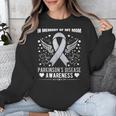 Parkinson's Disease Awareness Memory Of My Mom Ribbon Wings Unisex Sweatshirt