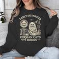 Persian Cat Persian Cats Persian Cats And Books For Men Women Kids Unisex Sweatshirt