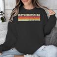 Personal Christmas Retro Vintage Graduation Mathematician Job Title Profession Birthday Worker Unisex Sweatshirt
