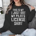 Pilots License In Training Future Flight School Graduation Unisex Sweatshirt