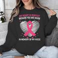 Pink Breast Cancer Awareness Women Men In Memory Of My Niece Unisex Sweatshirt