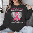 Pink In Memory Of Daughter In Law Breast Cancer Heart Print Unisex Sweatshirt Pink In Memory Of Daughter In Law Breast Cancer Heart Print Unisex Sweatshirt