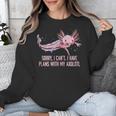 I Have Plans With My Axolotl Salamander Introvert Unisex Sweatshirt