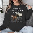 Please Be Patient I'm From The 1900s Amish Wagon & Vintage Unisex Sweatshirt Please Be Patient I'm From The 1900s Amish Wagon & Vintage Unisex Sweatshirt