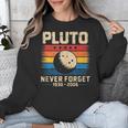 Pluto Never Forget Space Nostalgia Astronomy Humor Unisex Sweatshirt