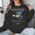 Podiatrist Established 2018 Med School Graduation Shirt Unisex Sweatshirt