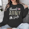Proud Army Wife Army Graduation Wife US Army Wife Unisex Sweatshirt