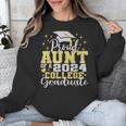 Proud Aunt Of 2024 College Graduate Family 24 Graduation Unisex Sweatshirt