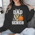 Proud Dad Of A 2026 Senior Basketball Graduation Leopard Unisex Sweatshirt
