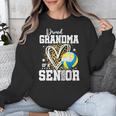 Proud Grandma Of A 2026 Senior Volleyball Graduation Leopard Unisex Sweatshirt