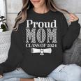Proud Mom Of a 2024 Graduate Mama Checkered Graduation Unisex Sweatshirt