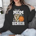 Proud Mom Of A 2026 Senior Basketball Graduation Leopard Unisex Sweatshirt