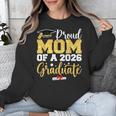 Proud Mom Of A Class Of 2026 Graduate Senior Gold Graduation Unisex Sweatshirt