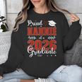 Proud Nannie Of A Class Of 2026 Graduate Senior Graduation Unisex Sweatshirt