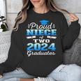 Proud Niece Of Two 2024 Graduate Class 2024 Graduation Unisex Sweatshirt