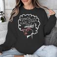 Proud Queen Masters Degree Graduation Women MSW Unisex Sweatshirt