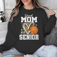 Proud Senior Mom Class Of 2026 Basketball Graduation Leopard Unisex Sweatshirt