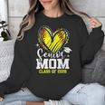 Proud Senior Mom Class Of 2026 Softball Graduation Heart Unisex Sweatshirt