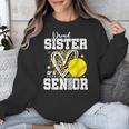 Proud Sister Of A 2026 Senior Softball Graduation Leopard Unisex Sweatshirt