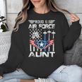 Proud US Air Force Aunt Flag Air Force Graduation Aunt Tee Unisex Sweatshirt