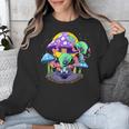 Psychedelic Alien Mushroom Nostalgia Groovy Vibe Hippie Unisex Sweatshirt