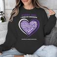 Purple In Memory Of My Grandpa Pancreatic Cancer Awareness Unisex Sweatshirt