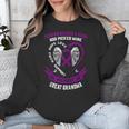 Purple In Memory Great Grandma Pancreatic Cancer Awareness Unisex Sweatshirt Purple In Memory Great Grandma Pancreatic Cancer Awareness Unisex Sweatshirt