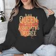Queen Associate Degree Afrocentric GraduationShirt Unisex Sweatshirt