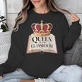 Queen Of The Classroom Appreciation Royal Crown Book Unisex Sweatshirt